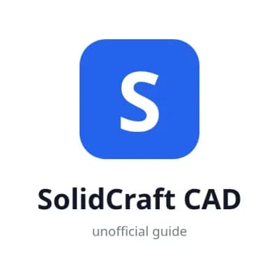 SolidCraft CAD (unofficial guide)