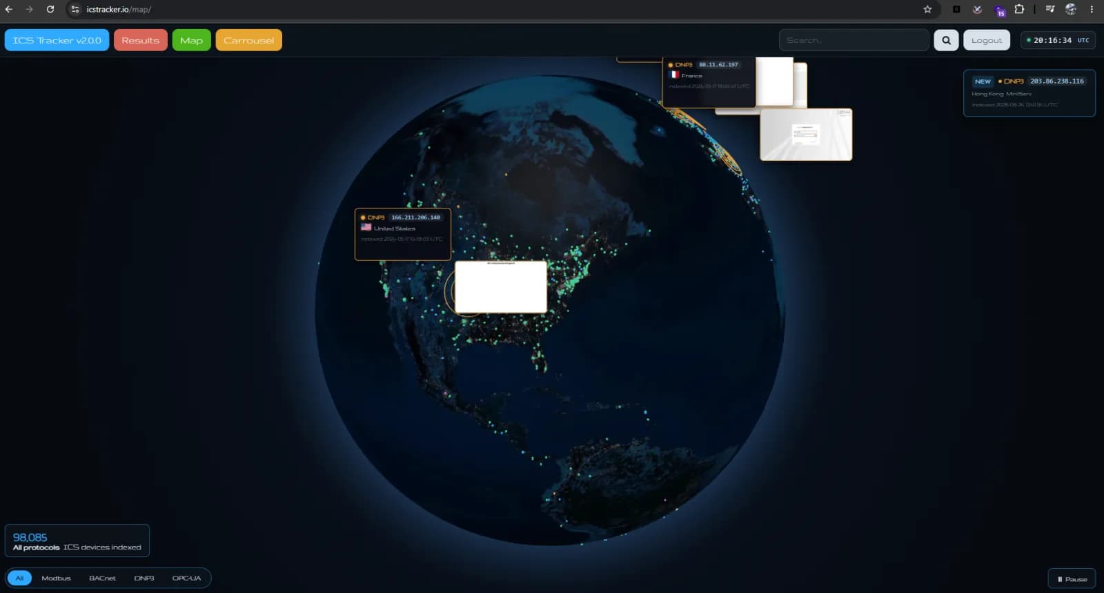 ICS Tracker | ICS & OT Exposure Intelligence preview 1