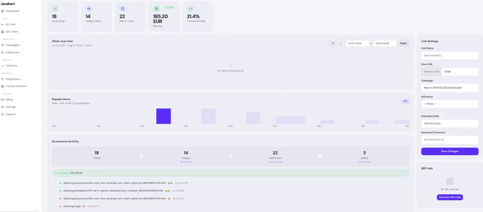 Enshort | Link Shortener That Tracks Revenue preview 1