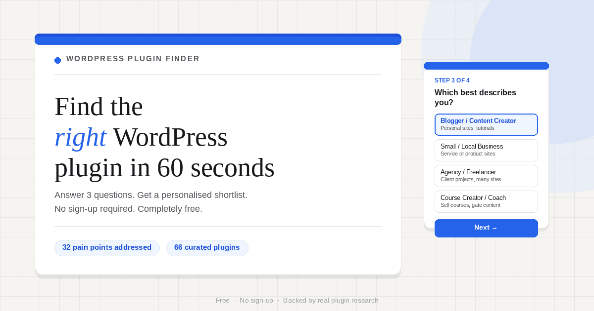 Find Right Plugin preview 1