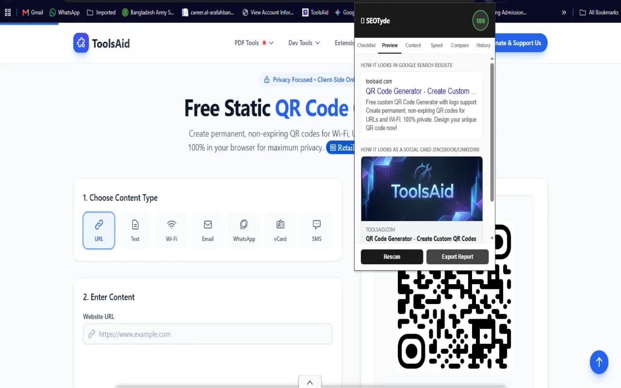 SEOTyde - Instant On-Page SEO Audit | Chrome & Firefox preview 3