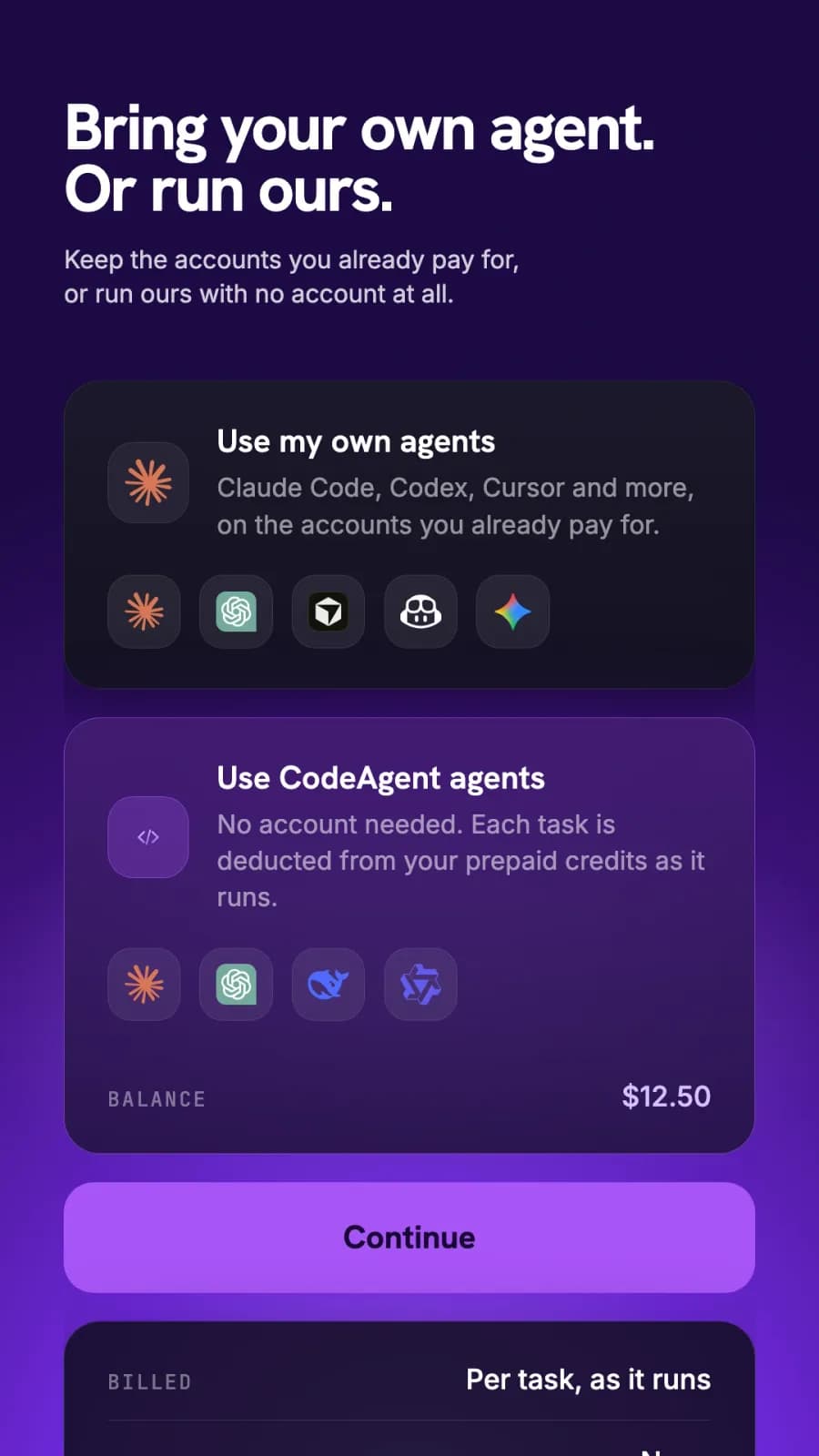 CodeAgent Mobile preview 2