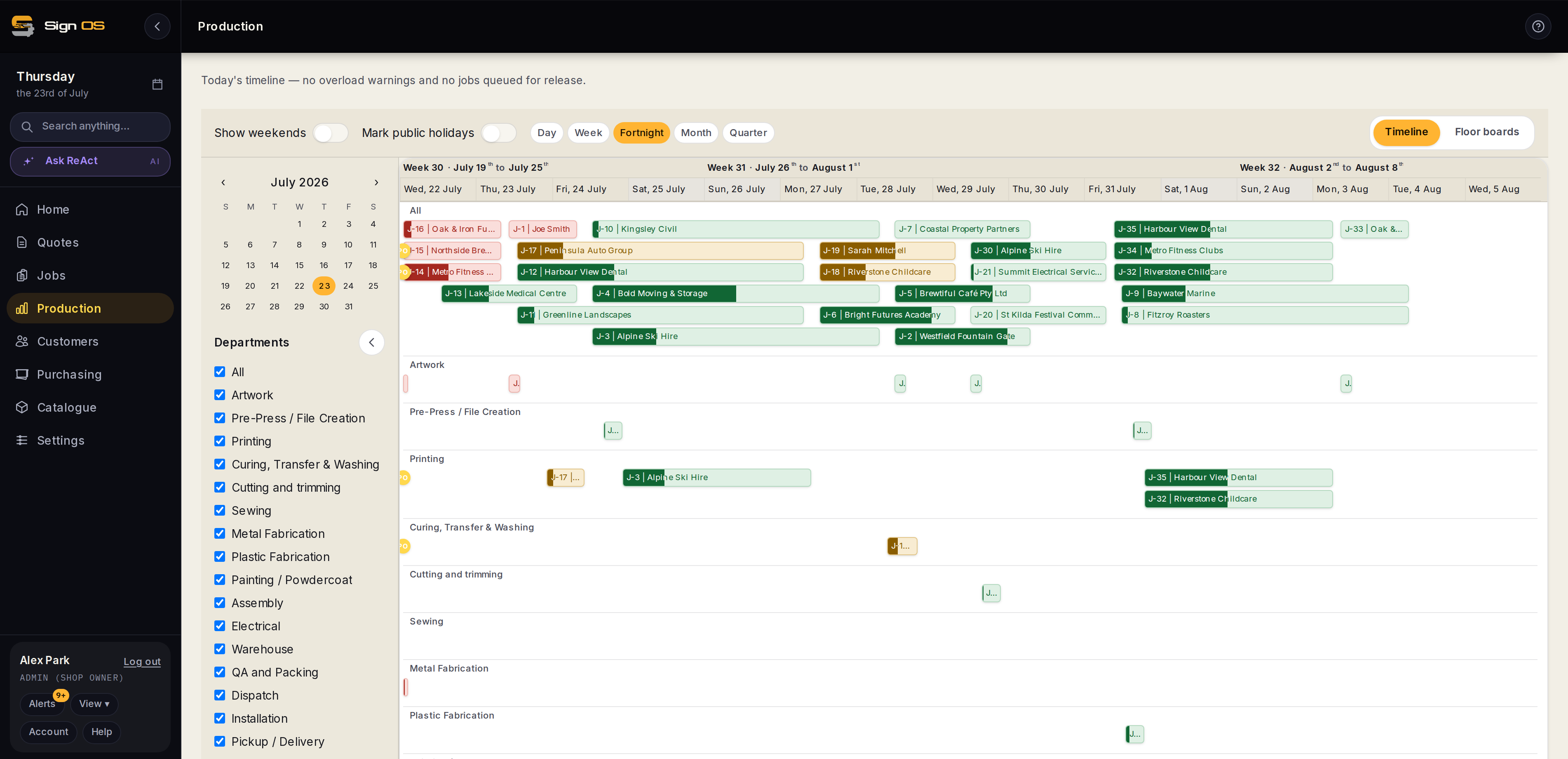 Sign OS — The operating system for sign manufacturers preview 1