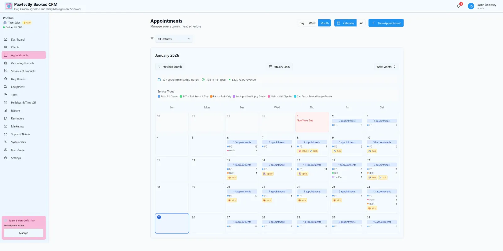 Pawfectly Booked | Dog Grooming Software for UK & US Salons preview 2