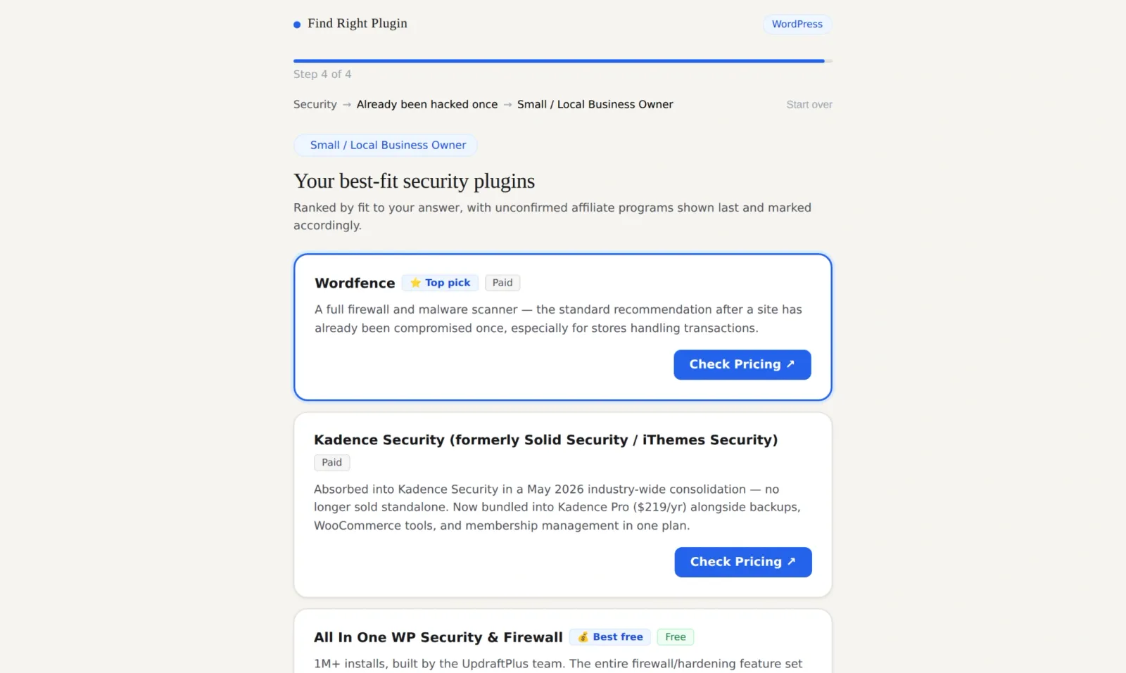 Find Right Plugin preview 4
