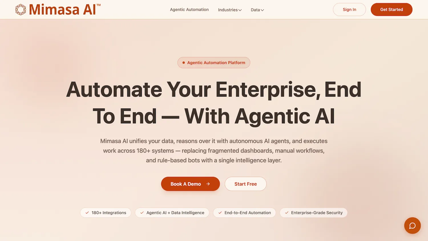 Mimasa AI — Agentic Automation Platform For Enterprises preview 1