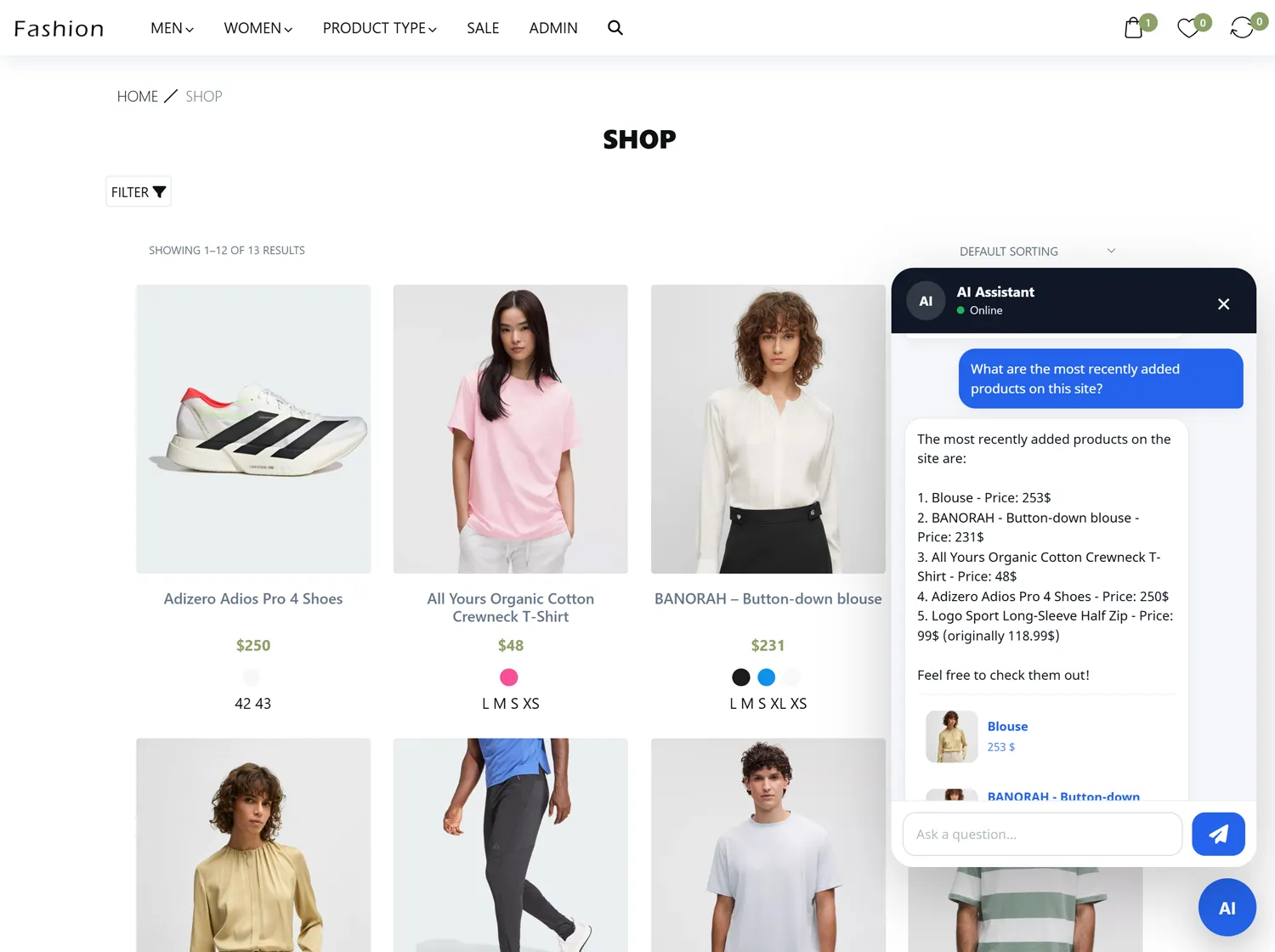 AI Site Chat preview 3