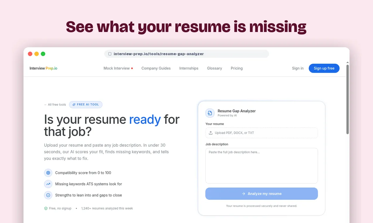 Interview Prep.io — AI Mock Interviews & STAR Scoring preview 5